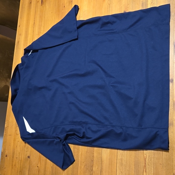 Penn State Basketball Embroidered XXL Nike Dri-Fit Polo S/S Blue & White Shirt - Picture 3 of 3